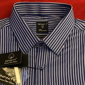 INFINITY LS ALL COTTON STRIPED SHIRT